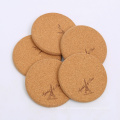 Logo personnalisé Natural Cork Placemat Round Cork Coaster